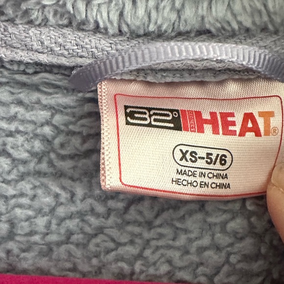 32 degrees Fleece Zip Up Jacket Sz 5/6 - Picture 4 of 6